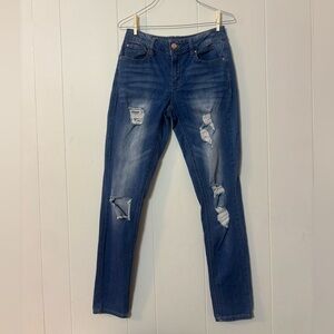 Refuge Blue Ripped Skinny Jeans